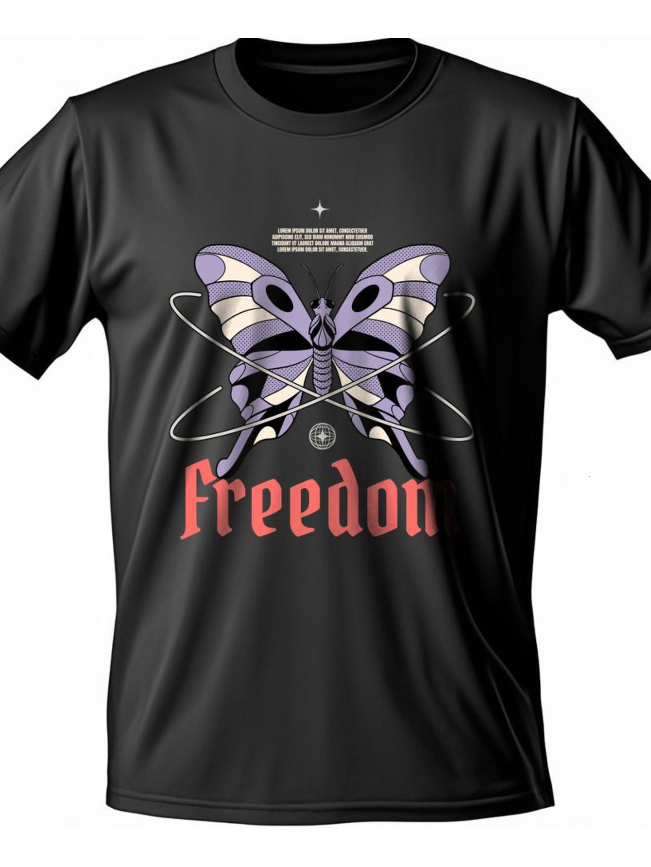 VogueEpoch 180g White T Shirts S-3XL pattern text Round collar Men black Cotton Adult Short sleeve Wed d6