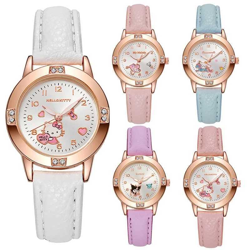 Sanrio Hello Kitty Watch Kawaii Kuromi Cinnamoroll Quartz Casual Fashion Melody Wristwatch Women Kid Girl Children Gift w250716