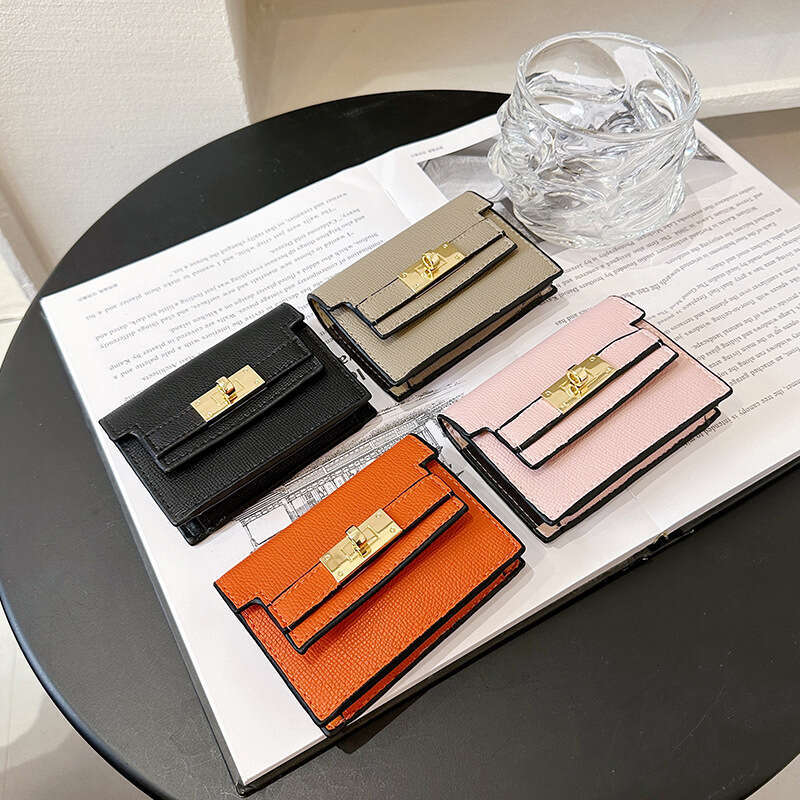 Trendy Classic Women's Accordion Coin Purse Small Anti-Degaussing Multi-Card Slot Large Capacity Bank Card Holder