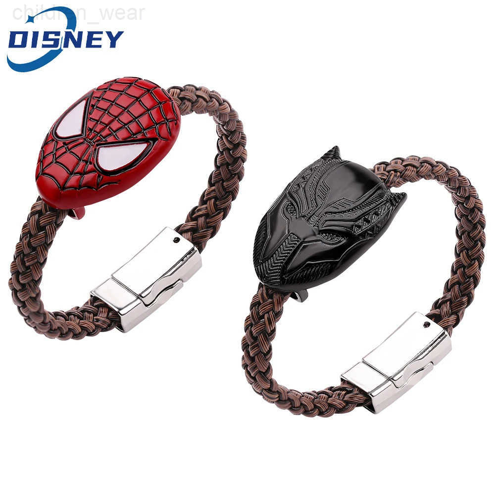 Disney Marvel Movie Perimeter Black Panther Bracelet Superhero Spiderman Woven Bangles For Fans Jewelry Accessories Gifts W20250716