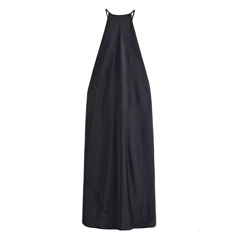 Sexy Halter Womens Dressess Elegant Lace Up Backless Sleeveless Oversize Dress Female Summer New Lady Party Robes dongdumaoyi