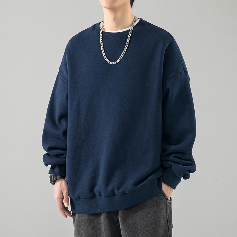 Men's Hoodie Spring Autumn Ins Trendy Brand Versatile New Loose Youth Base Casual Solid Color Jacket