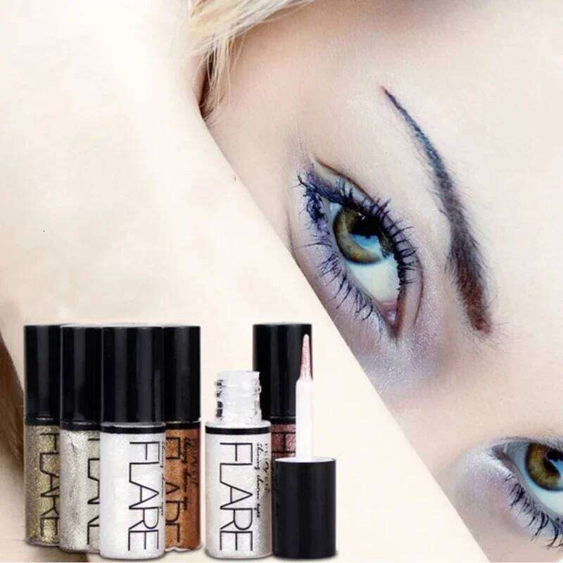 1Pcs Professional Shiny Liquid Eye shadow Eyeliner Cosmetics for Women Pigment Sier Rose Gold Color Glitter Cheap Makeup X250716