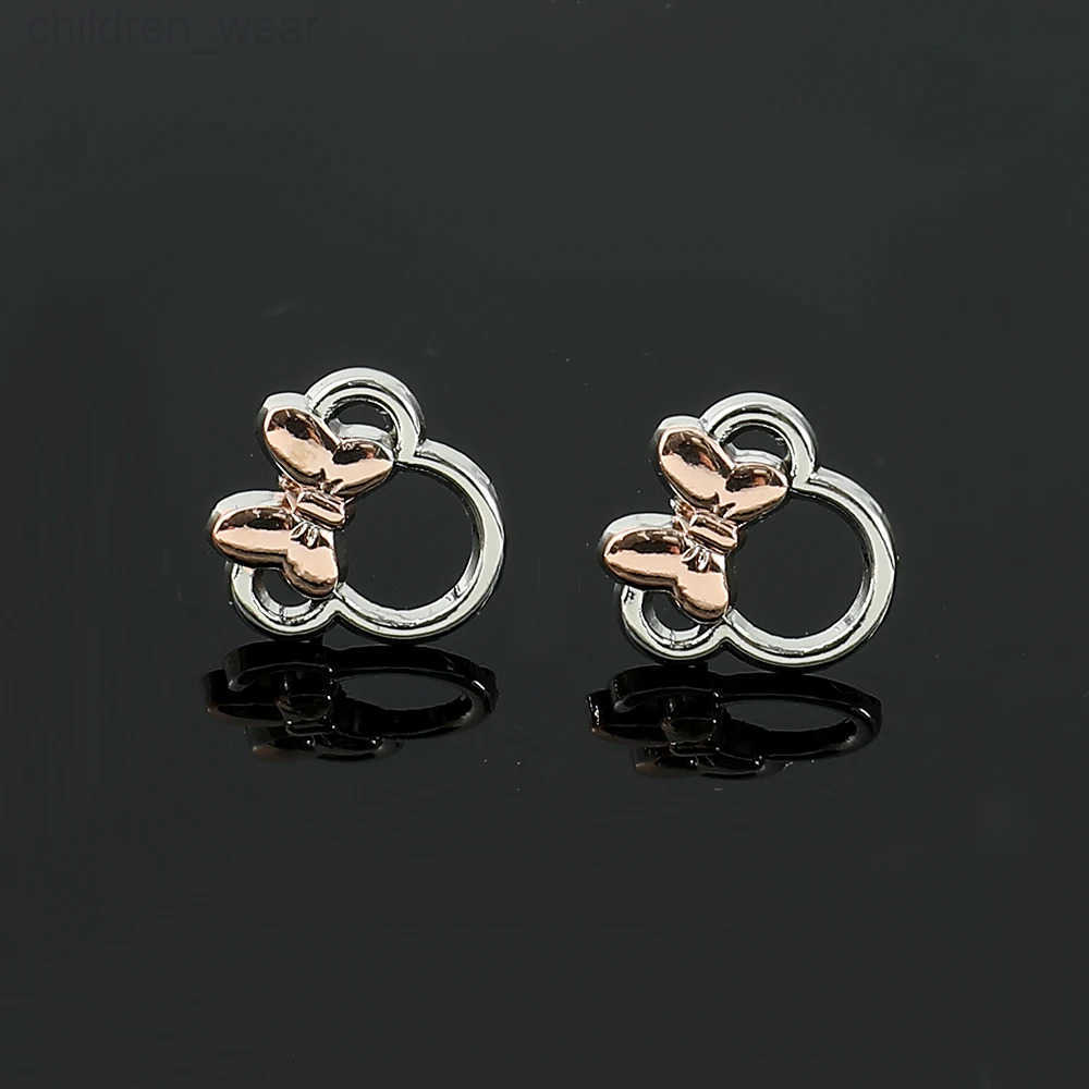 Disney Mickey Ear Studs Earrings Luxury Charm Jewelry Mickey Mouse Bowknot Earrings Fashion Accessories for Party Gifts W20250716