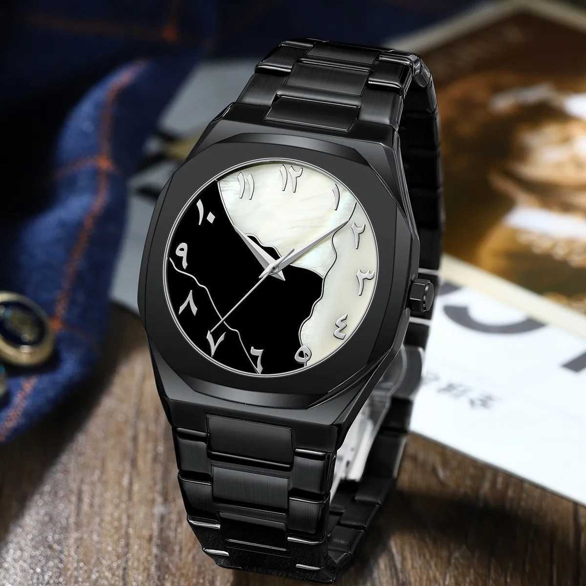 Top Brand Mens Business Personality Simple Trend Gold Steel Belt Waterproof M Fashion Quartz Clock Wristwatch Gift Y250715