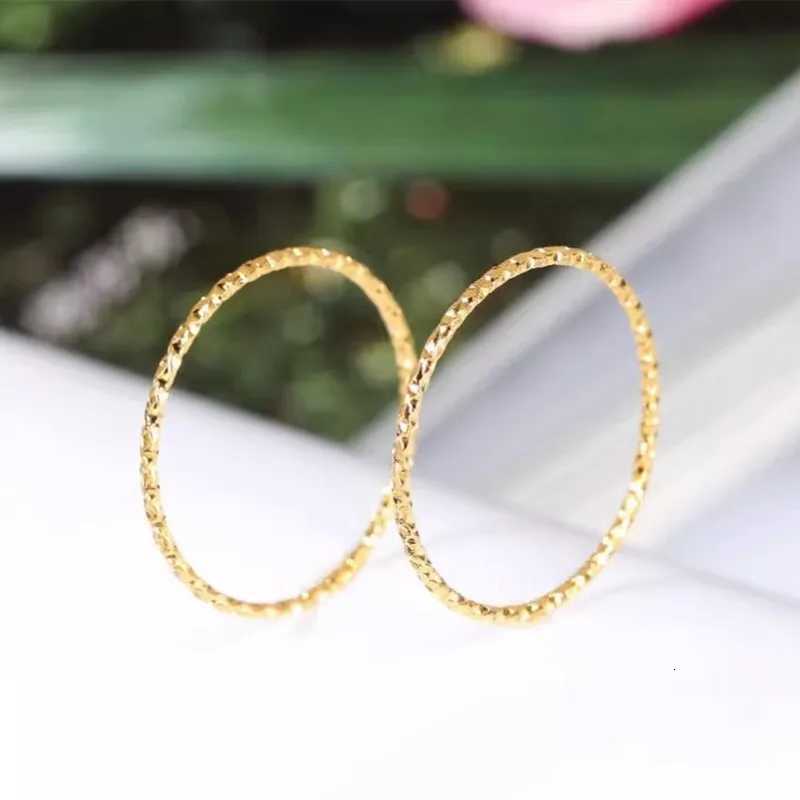 1mm Thin Stackable Ring Stainless Steel Faceted Ring for Women Girl Size 4-10 S250716