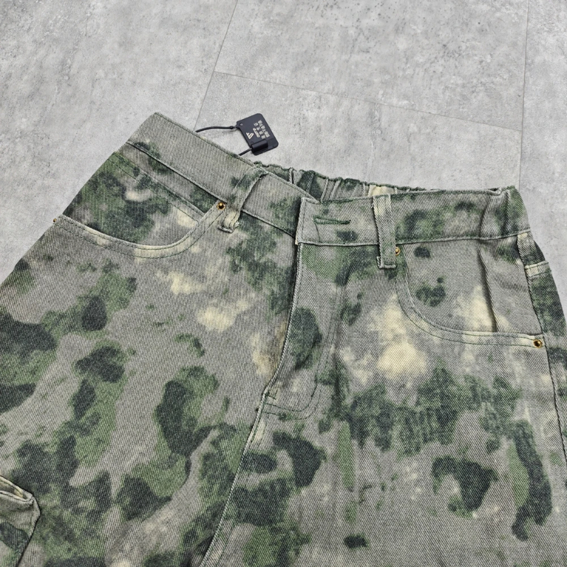 Fashion Cleanfit Style Camouflage Loose Oversize Vintage Streetwear Trousers High Street Casual Cotton Cargo Pants For Men Z260315