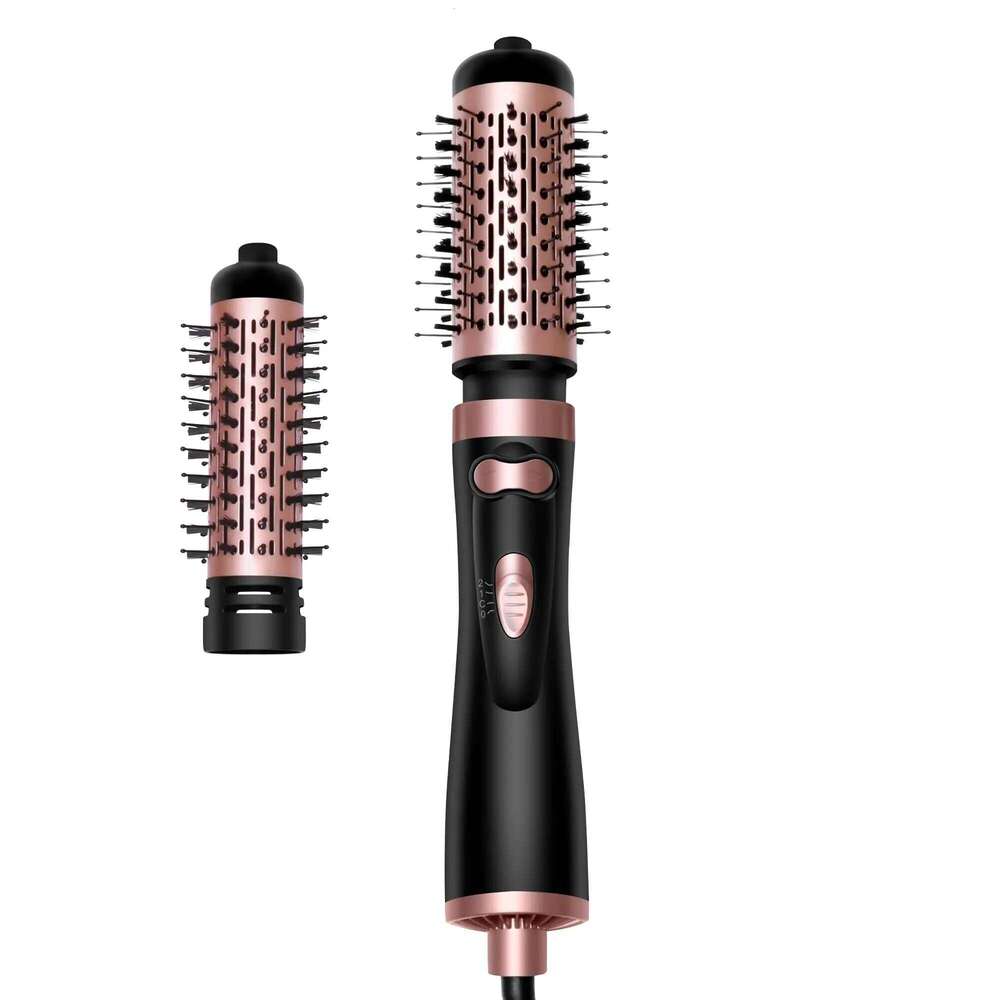 Hair Dryer 3-In-1 Round Spin Set 2 Detachable Auto Rotating Curling Brush Hot Air Styler