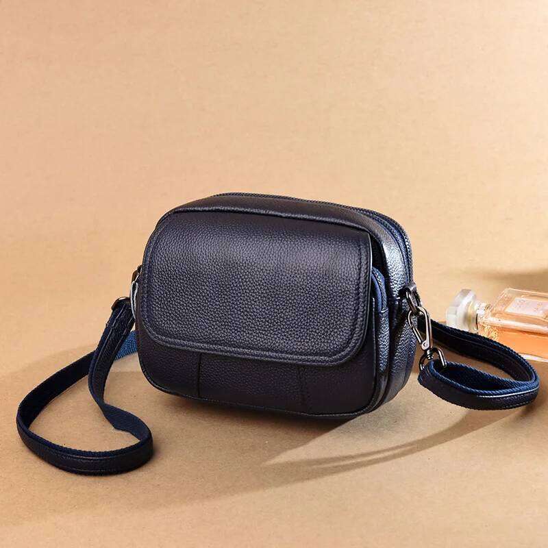 Genuine Leather Women's Casual Fashion Messenger Small Shoulder Bag Crossbody Bags For Real Cowhide Women Handbags