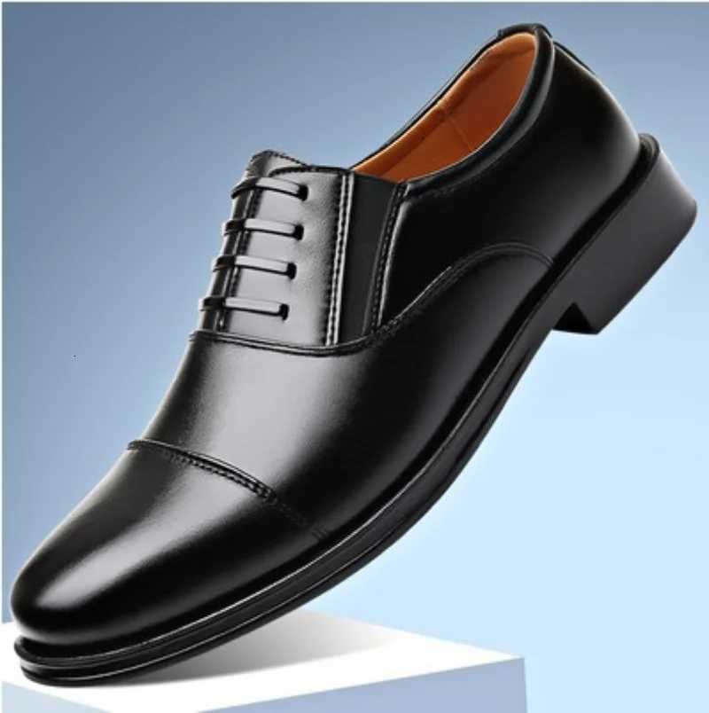 Formal Business Shoes Mens Soft Sol Black Casual Mens Shoes Youth Comfortable Wear-resistant Leather Shoes Oxford Shoes for Men Y250715