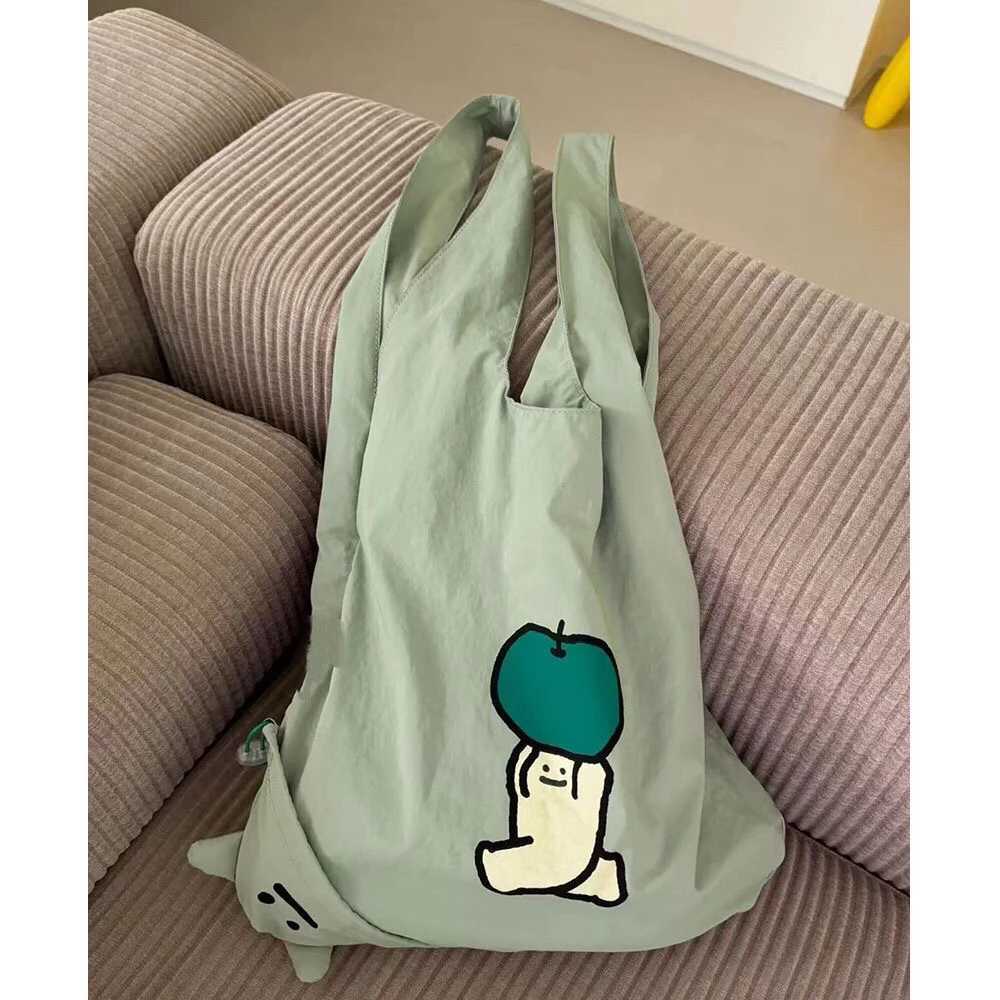 2025 New Cute Portable Single oulder Handheld Thin Lightweight Eco-friendly op Cotton Bag Foldable Storage Tote Bag