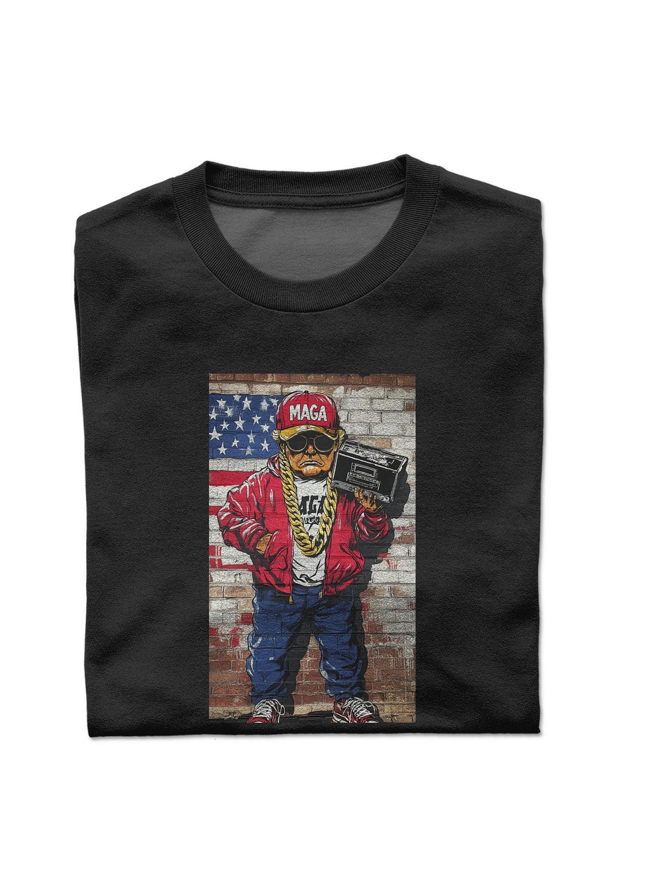 T-shirt with an image of a rapper on the front T Shirts Short sleeve Wed df i