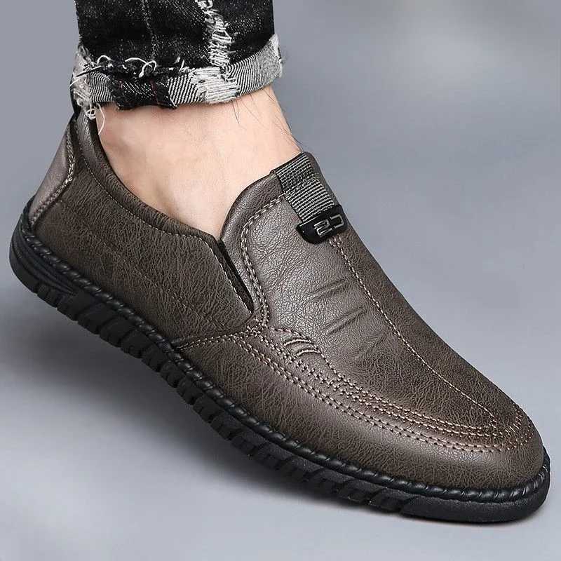 Slip-on Man Casual Shoe Round Toe Free Delivery Shipping Classic Leather Loafers Shoes for Men Original Cheap Clearance Designer W250716