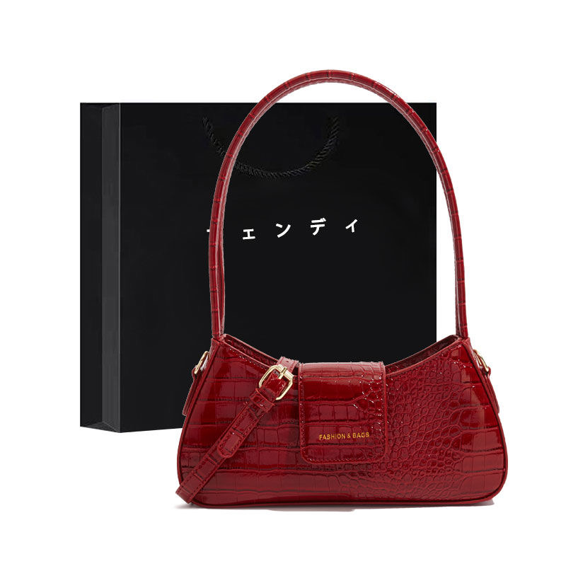 Luxury bag fashion low-key 2025 new high sense commuter handbag all kinds of cross-body classic baguette bag small original bowling bag8888