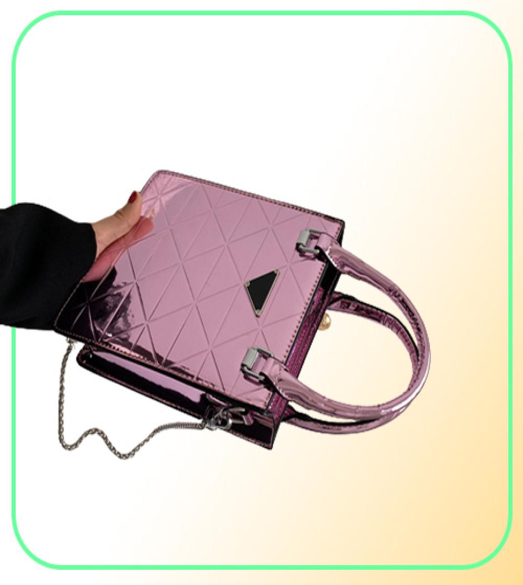 Allmatch Westernstyle mirror small bag women039s 2022 new trendy messenger bag patent leather glossy diamond single shoulder 4965847