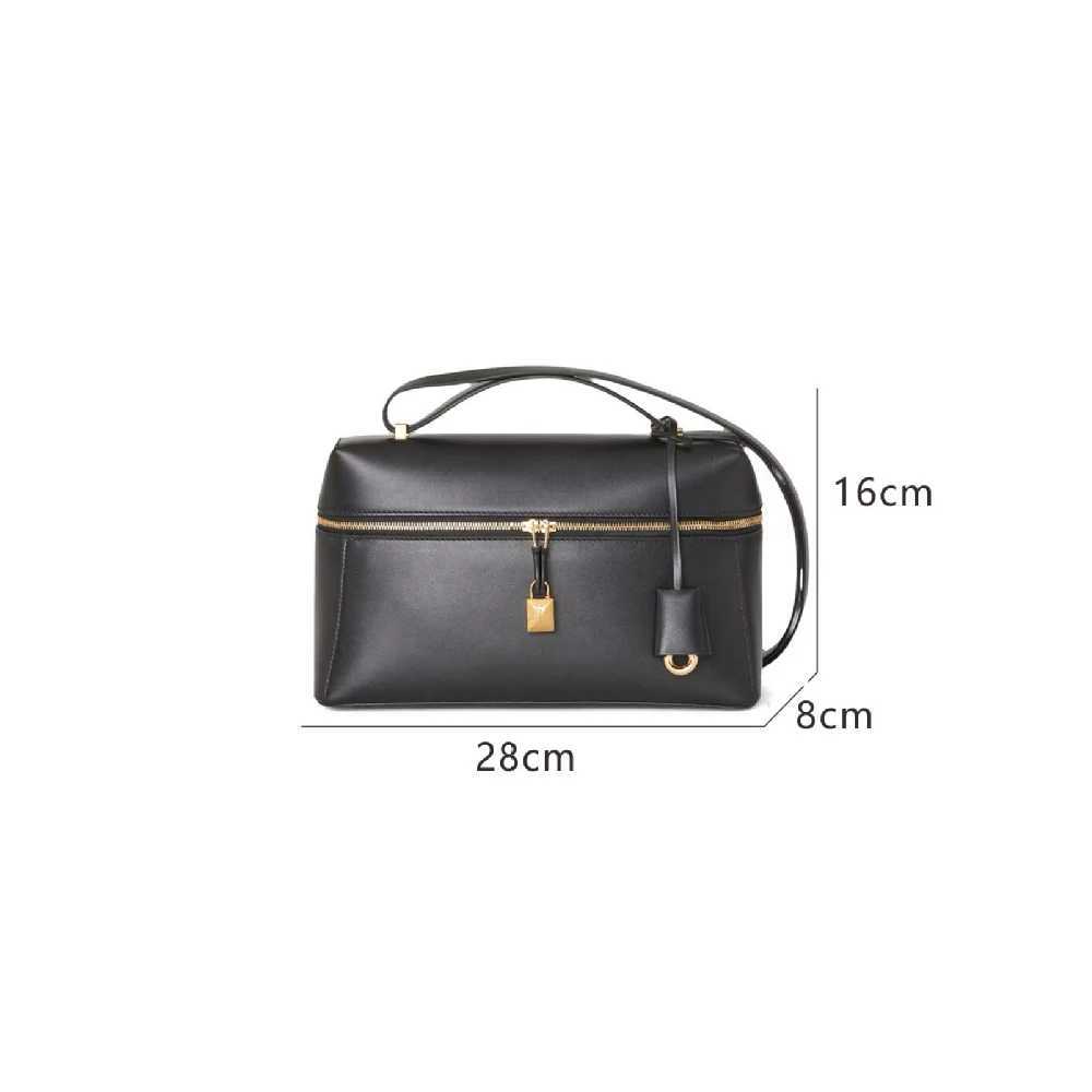 2025 New Genuine Leather Womens Handbag Palm Pattern Cow Leather Lunch Box Bag Gigi Same Style Single Shoulder Slant Cross Body