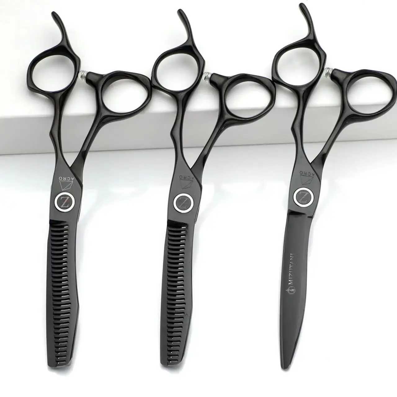 6.0 inch Barber Scissors 440C Material Hair Cutting Machine Professional Hairdressing Scissors Barber Tool Set W250716