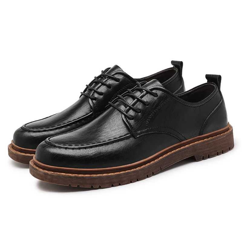 2025 Retro Mens Casual Shoes Fashion Leather Footwear New Style Slip-On Comfortable Men Genuine Leather Work Business Casual Shoes W250716