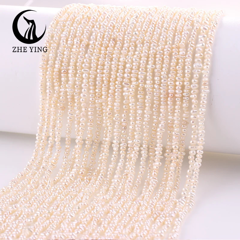 Zhe Ying 4A Flat Shape Freshwater Pearl 100% Genuine Natural Pearl Beads for Jewelry Making DIY Accessory 250712