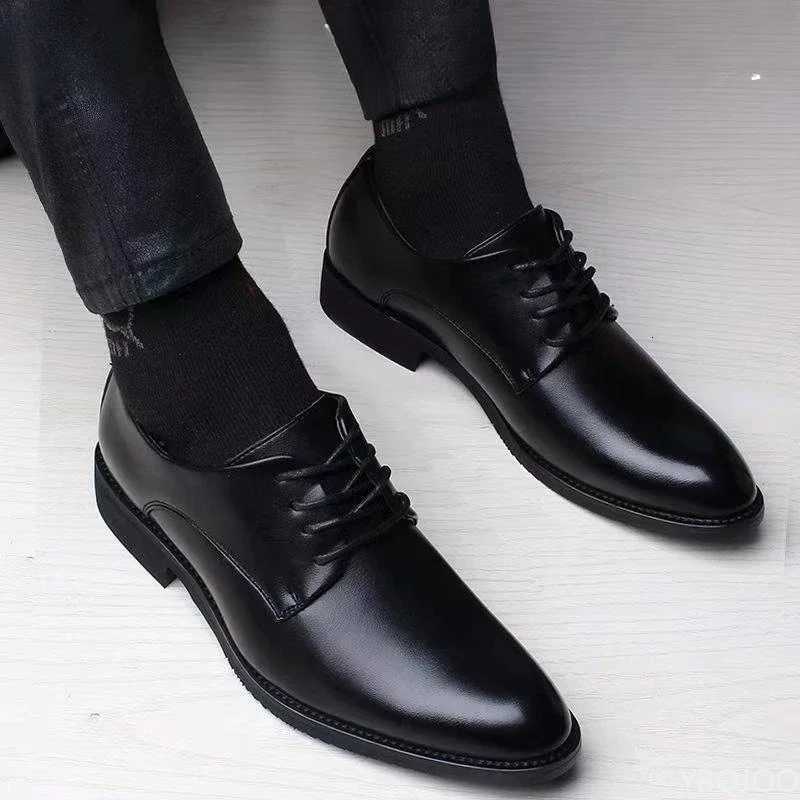 2025 New Fashionable Versatile Men Shoes Heightening Shoes Spring British Casual Business Flats Comfortable Shoes W250716