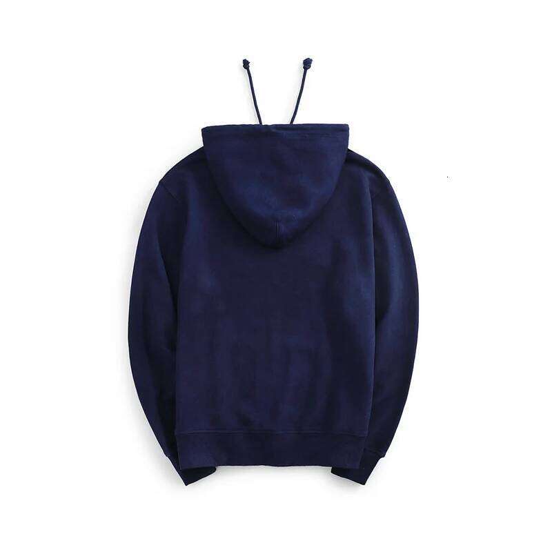 Akkad Kuti Spring Autumn Fashion New Men's Casual Hoodies Plant Indigo Retro Hooded Shirts Large Pocket Long Sleeves Hoodie Men