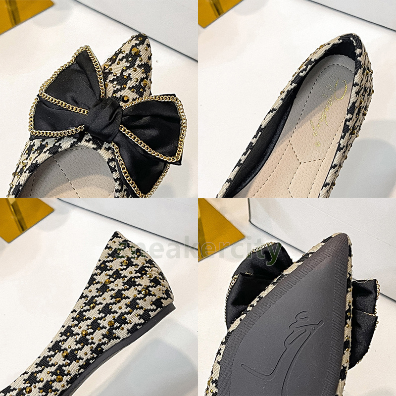 ballet flats heels designer shoes loafers womens shoes fashion elegant bowknot low heel sandals luxury pointed-toe shallow mouth pumps single shoe