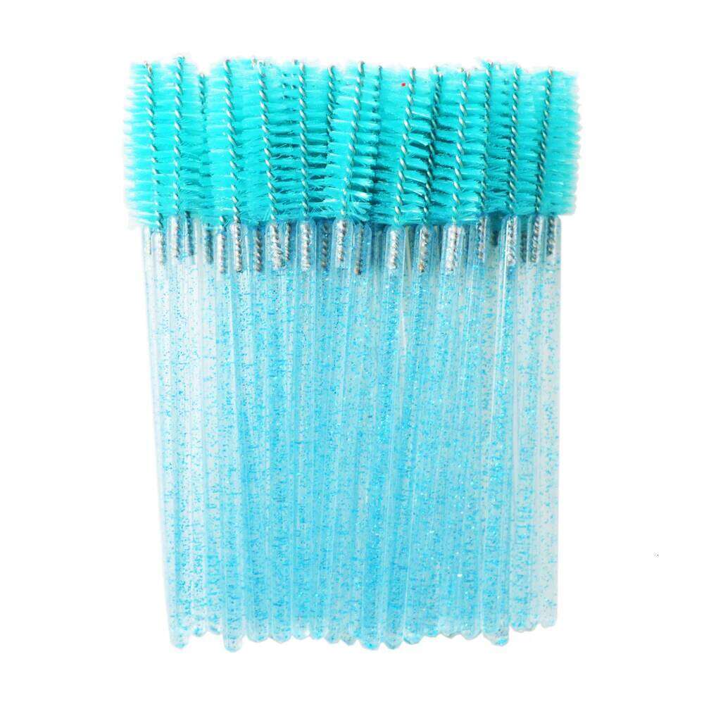 QSTY eyelash brush 50pcs individual disposable mascara applicator comb wand lash makeup brushes tools 6 colors X250716