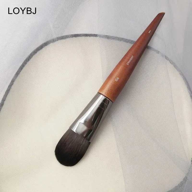 LOYBJ Professional Foundation Brush Cosmetics Flat Makeup Brushes Liquid Foundation Powder Concealer Contour Makeup Beauty Tool XJ2500716