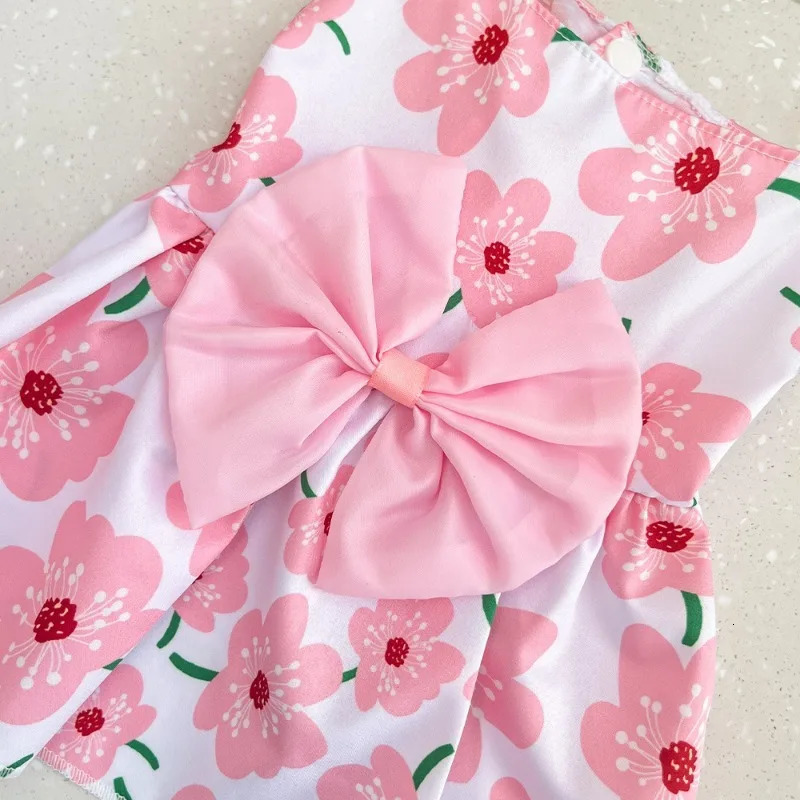 Spring Summer Dog Princess Dress Kitten Pet Skirt Cute Bow Lace for Small Medium Puppy Poodle Chihuahua 250711