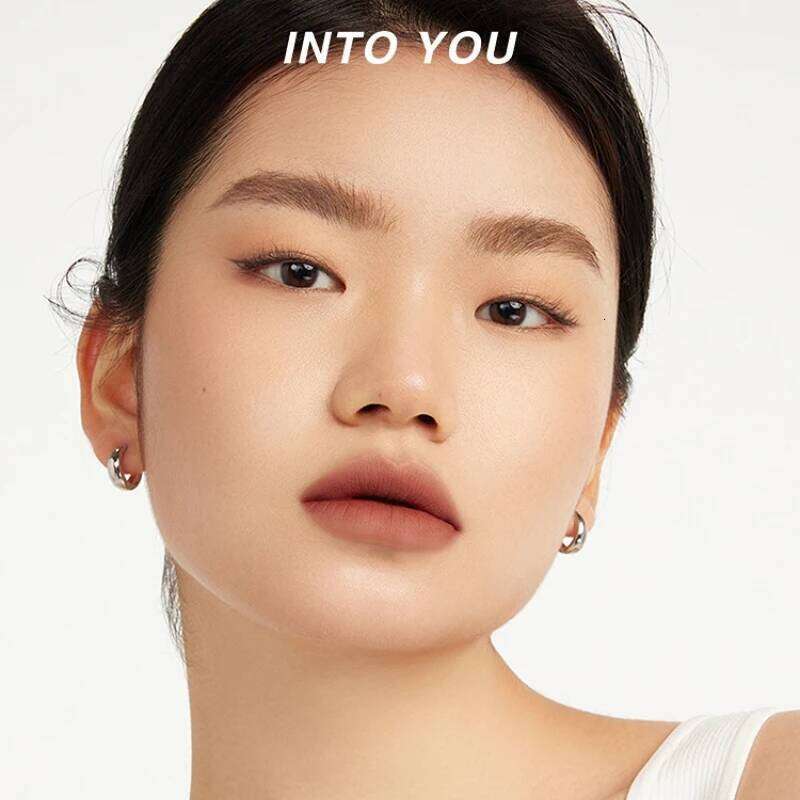 INTO YOU Feamle Heroine Veet and Cheek Dual-use d Soft Fog Matte Smooth Moisturizing Blush Lip Glaze Lipsticks
