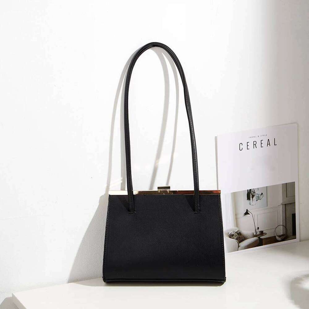 2024 Fashion New Large Capacity Joker Temperament Commuter Underarm Simple One-Shoulder Clip Bag Casual Handbag