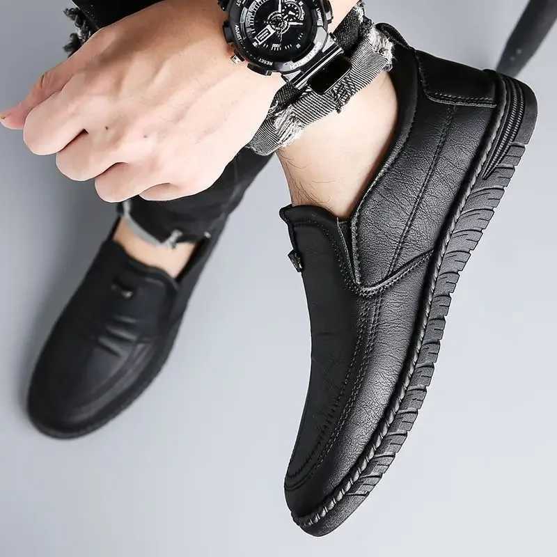 Slip-on Man Casual Shoe Round Toe Free Delivery Shipping Classic Leather Loafers Shoes for Men Original Cheap Clearance Designer W250716