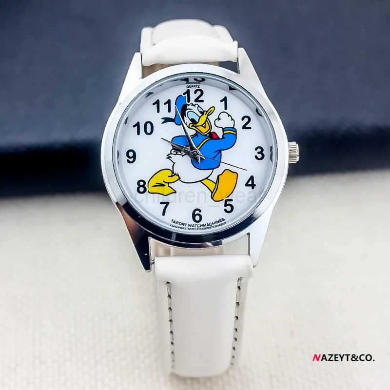 Disney Donald Duck Dial Watches Childrens Watch Leather Band Colors Optional Glass Dial Kids Watch A Present For Child W20250716