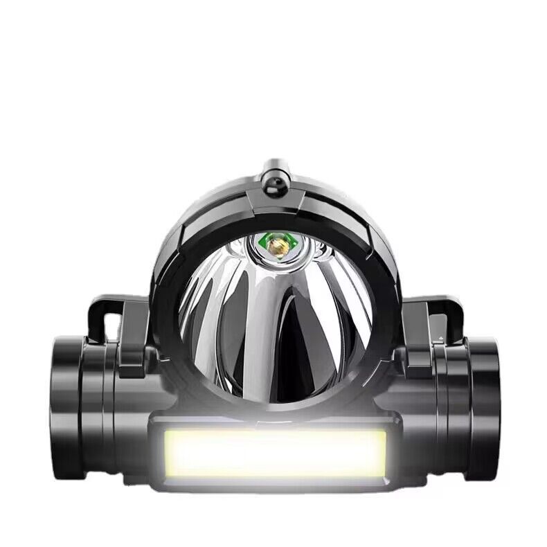 Portable Fishing Headlamp with USB Charging COB Side Light for Outdoor Use