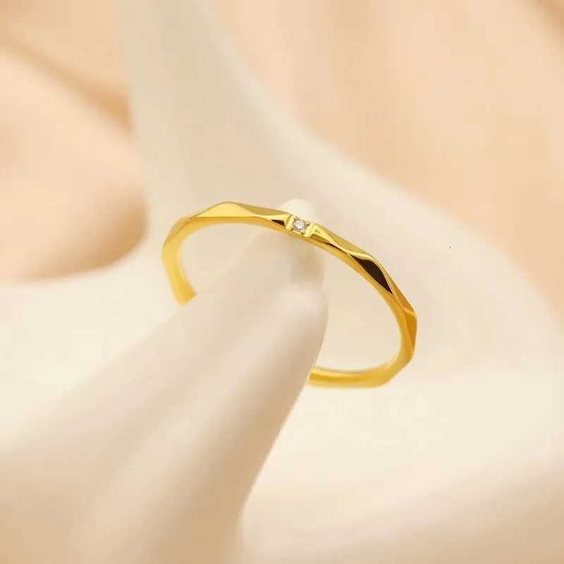 1mm Thin Stackable Ring Stainless Steel Single CZ V Faceted Knuckle Midi Ring for Women Girl Size 5-10 S250716