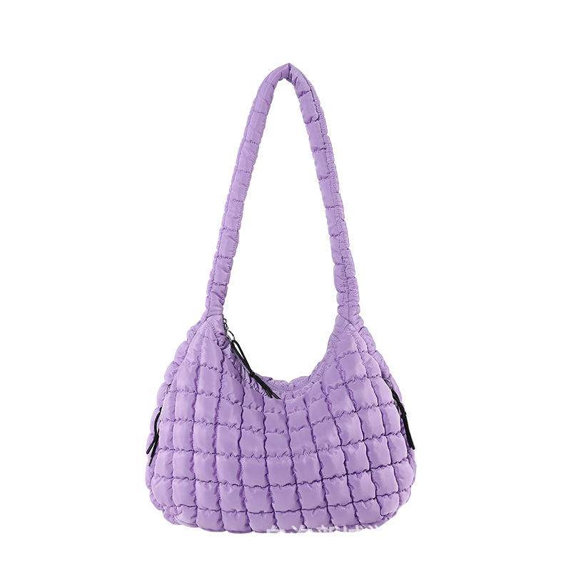 Fashion Shoulder Bag Pleated Cloud Bag Large Capacity Portable Dumpling Bag