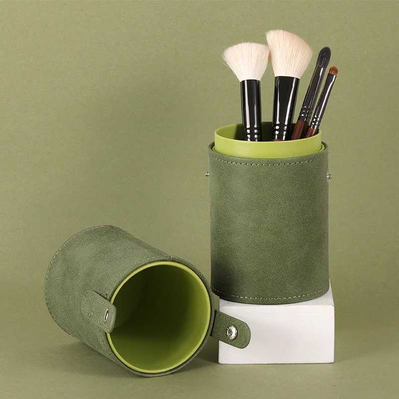 0000000000000000 Makeup Brush Holder Professional Makeup Brush Holder Green Organizer Waterproof Cosmetic Women Beauty Cosmetics Bags XJ2500716