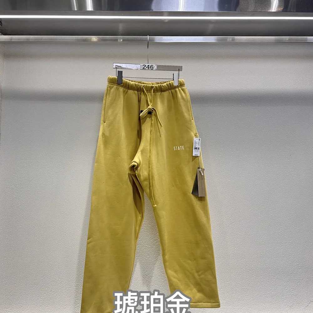 Autumn Collection Sweatpants Men Women Hip Hop Streetwear State Letter Print Drawstring Pants Best Quality Wide Leg Trousers y250716