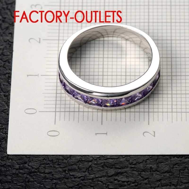 Genuine 925 Sterling Silver Engagement Ring Fashion Jewelry Trendy Style Cubic Zirconia Pave Setting Women Girls Wholesale S250716