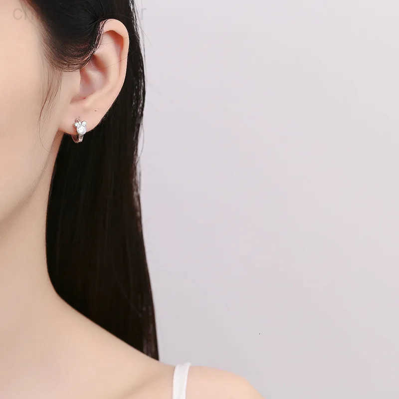 Disney Uniorsj 925 Sterling Silver Jewelry Cute and Lovely Cartoon Mickey Hoop Earrings for Women Girls Children W20250716