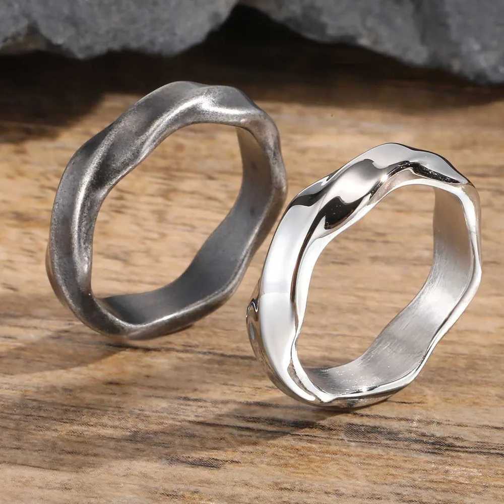 Vnox 2025 New Mobius Ring for Men Boys Oxidized Twisted Stainless Steel Finger BandRetro Endless Love Anniversary Gift for Him S250716
