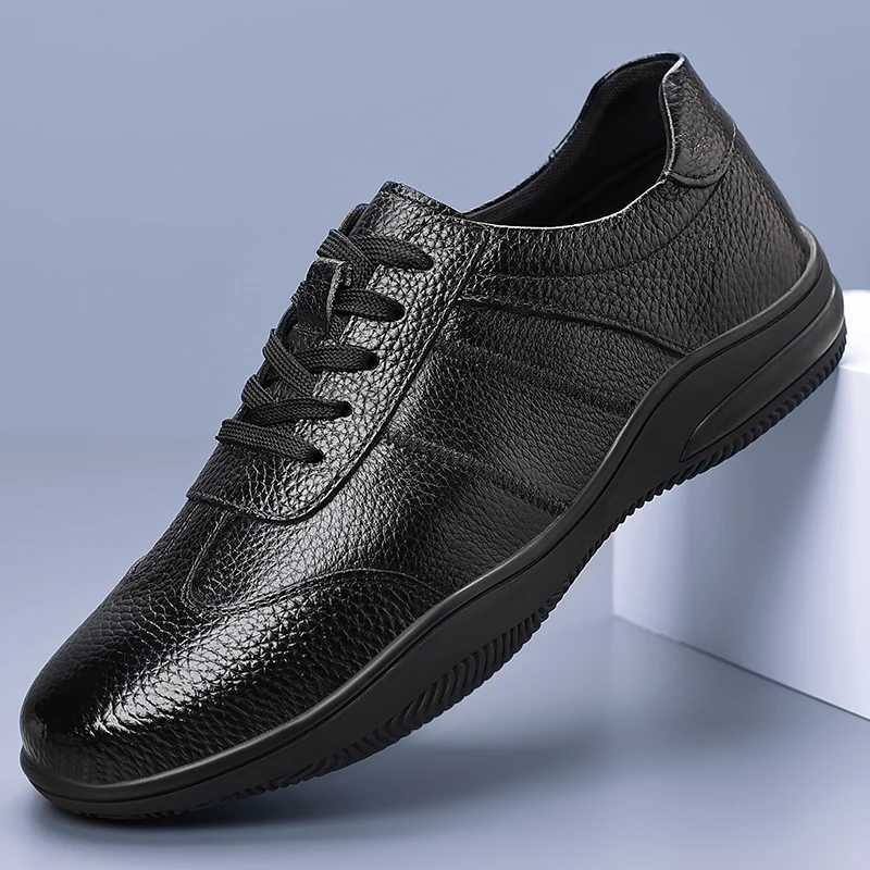 Summer Punching High-quality Mens Ventilation Non-slip Genuine Leather Sports Shoes Men Comfortable Soft Flat Bottomed Oxford W250716