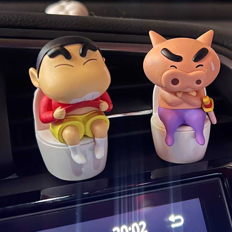 Official Crayon Shin-chan Slightly Scented Series Car Air Vent Aromatherapy Car Handheld Office Figurine Gift Peripheral S25716