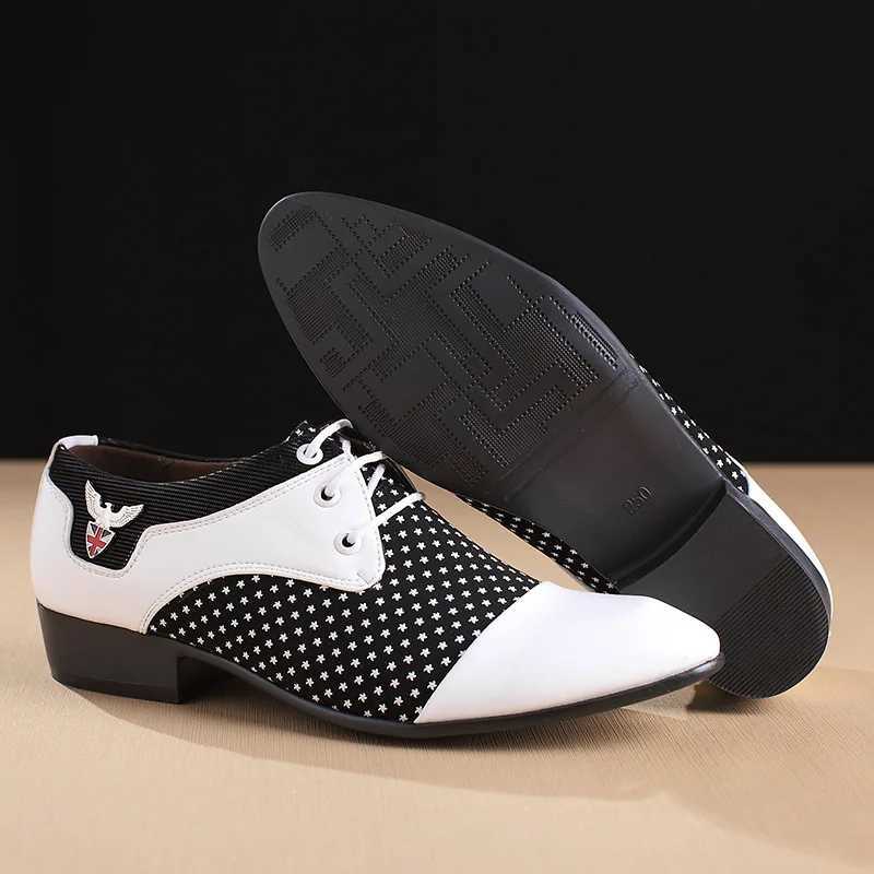 Mens Dress Shoes for Men Lace-Up Fashion Office High Quality Leather Comfortable Business Formal Shoes for Men Wedding Party Style Footwear Y250715