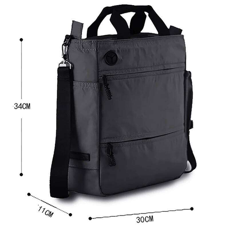 Men's Shoulder Casual Large Capacity Portable Briefcase Vertical Male Messenger Waterproof Oxford Multi-function Bag Hot