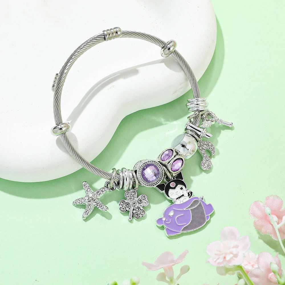 Sanrio Anime Figure Kuromi Creative Bracelet Charming Naughty Sanrio Bracelet for Friend Holiday Party Accessories Gift w250716