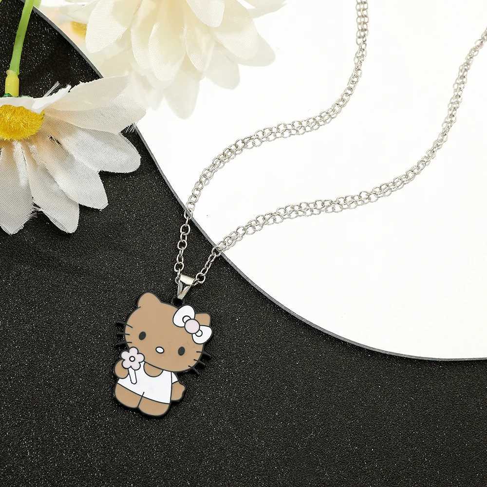 Sanrio Hello Kitty Necklace Classic Anime Figure Hello Kitty Pendant Necklace Student Birthday Party Jewelry Gifts w250716
