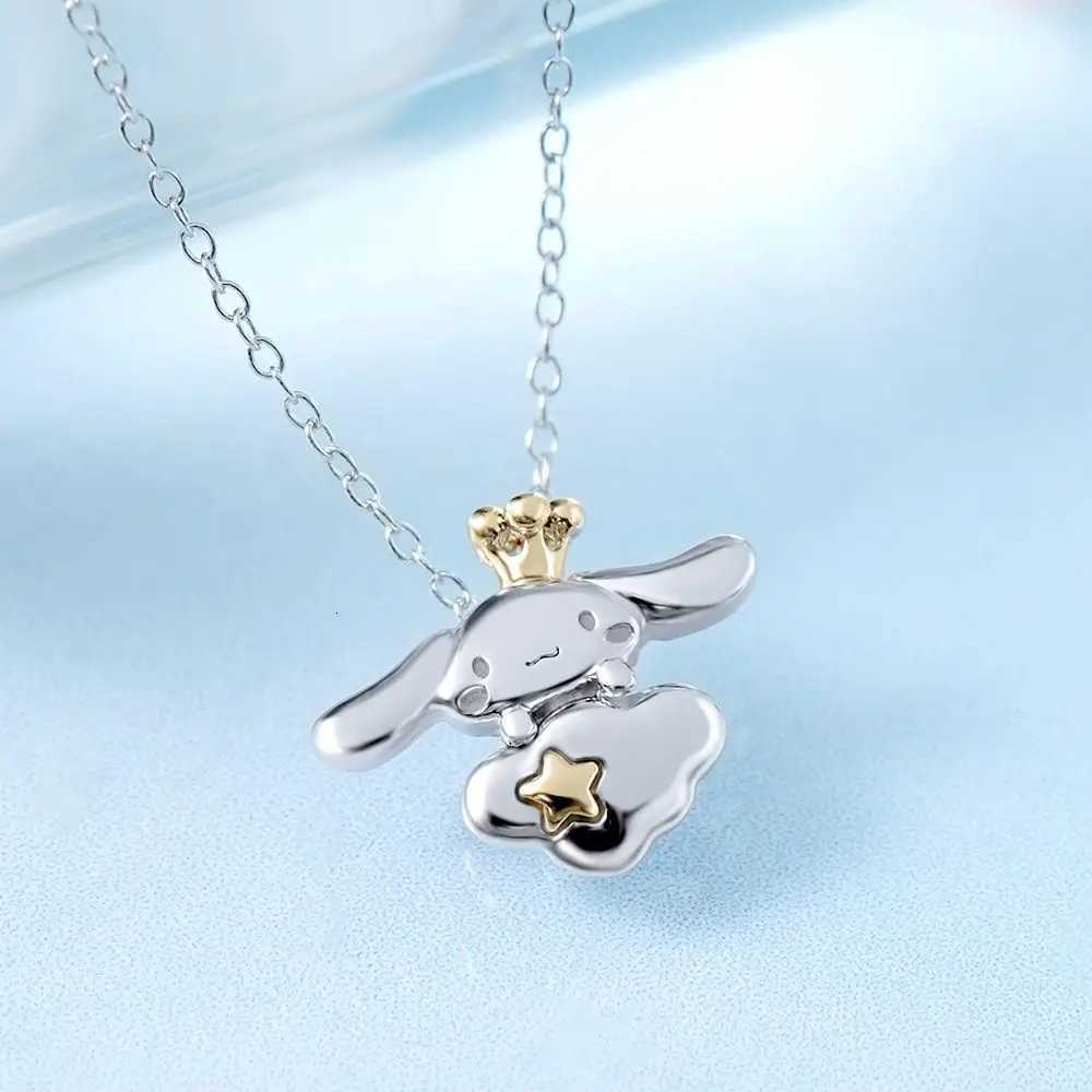 Sanrio New Sanrio Cinnamoroll Bracelet Necklace Ring Earrings Pendants Set Kawaii Fashion Exquisite Charm Jewelry Girls Birthday Gift w250716