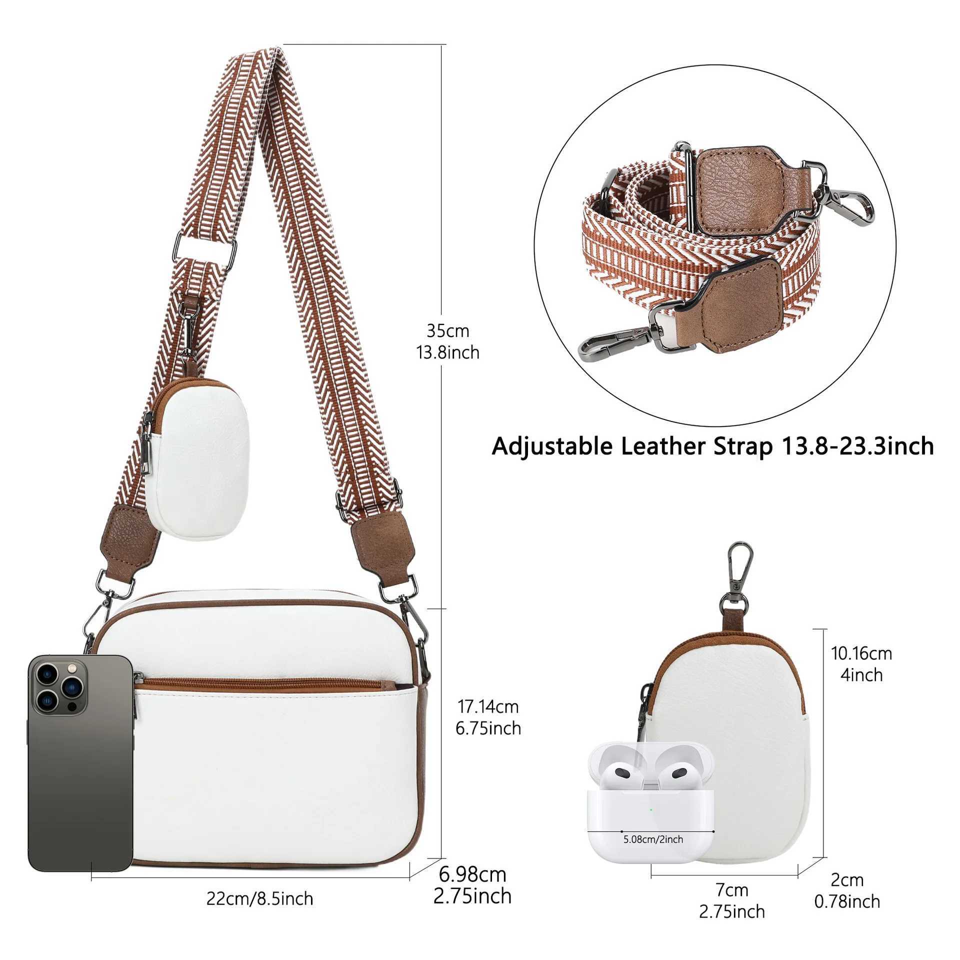 2025 NEW Womens crossbody bag pu leather shoulder bag casual female daily square bag for women travel Commuting handbag