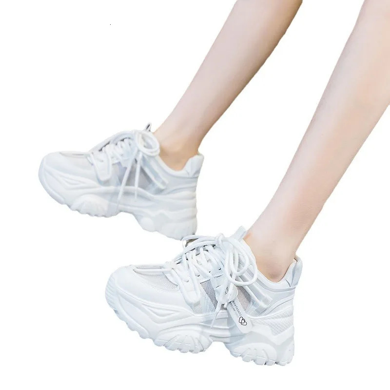 Womens Shoes Casual Shoes Spring Sneakers Platform Woman-shoes Tennis Female Fashion Thick Sole Roses Trainers Increased I 250712